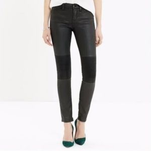 Madewell Coated Denim Moto Skinny Jeans - 27